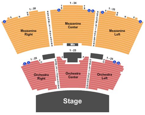 Oxnard Performing Arts Center Seating Chart | Elcho Table