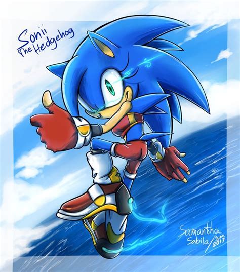 Sonii the Hedgehog by SonicSpeedz on DeviantArt | Sonic fan art, Sonic ...