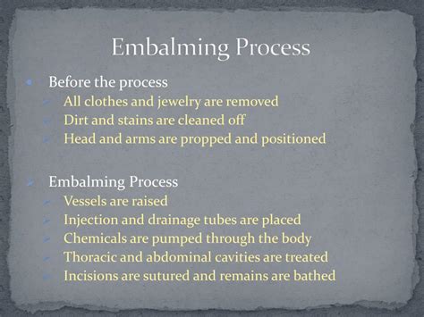 PPT - Embalming PowerPoint Presentation, free download - ID:2206089