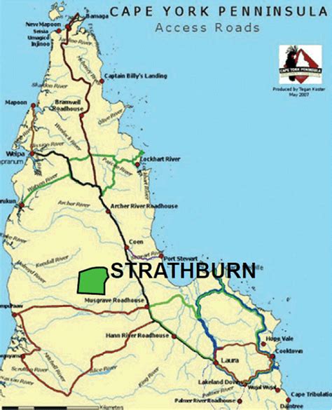 map-capeyork - Strathburn Cattle Station