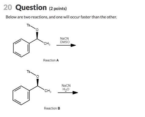 Below are two reactions, and one will occur faster | Chegg.com