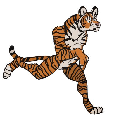 Tiger running ANIMATION by Zezil -- Fur Affinity [dot] net