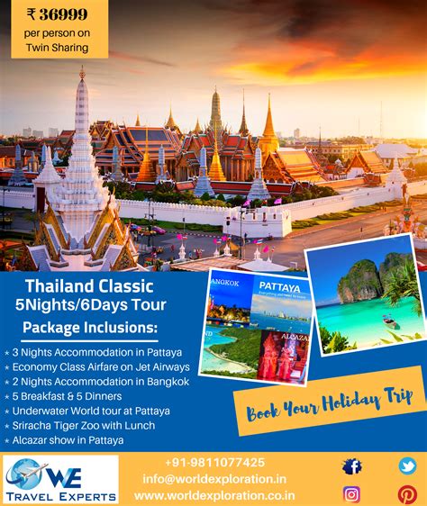 Bangkok-Pattaya is the most popular Thai holiday duo. 5 nights stay at ...