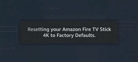 How to Reset Amazon Fire TV Stick Device to Factory Settings