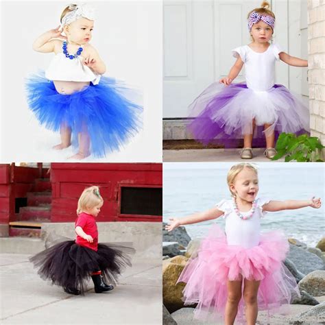 Baby Girls Tutu Skirt Fluffy Children Ballet Kids Pettiskirt Baby Girl Skirts Princess Tulle ...