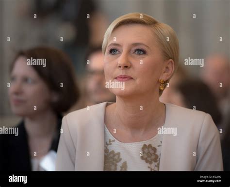 Agata Kornhauser-Duda, wife of Polish President Andrzej Duda (not ...