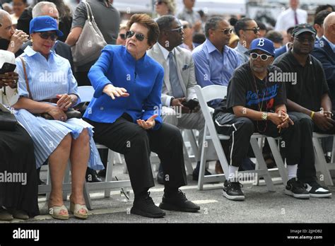 Billie Jean King attends the Jackie Robinson Museum grand opening on July 26, 2022 in New York ...