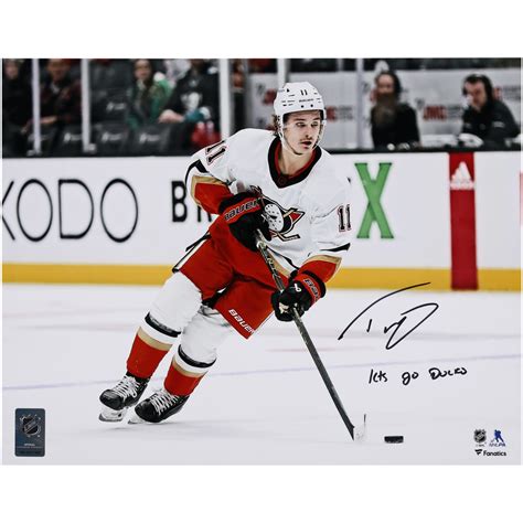 Trevor Zegras Anaheim Ducks Autographed 11" x 14" 2022 Reverse Retro ...