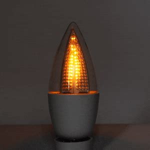 LED Flame-Lamp 336 SMDs E14/E27 1W Feuer-Lampe Flammen Effekt flackernd ...