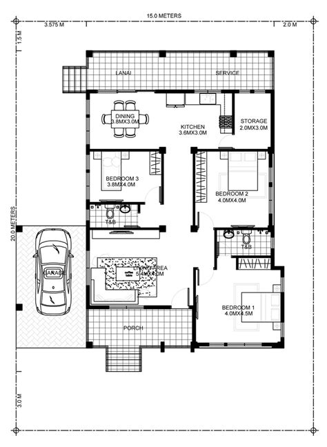 Elevated 3 Bedroom House Design - Cool House Concepts