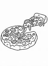 Coloring Pizza Indiaparenting Snacks Sketch Page sketch template