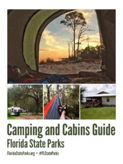 Camping and Cabins Guide - Florida State Parks / camping-and-cabins ...