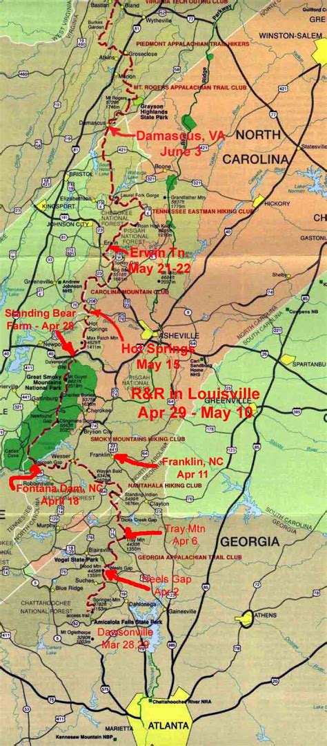 Printable Appalachian Trail Map Pdf | Images and Photos finder