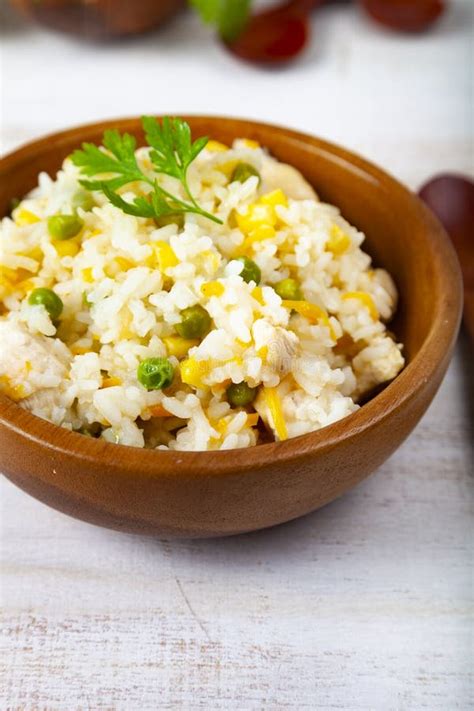 Boiled Rice with Vegetables Stock Image - Image of cooking, cereal ...