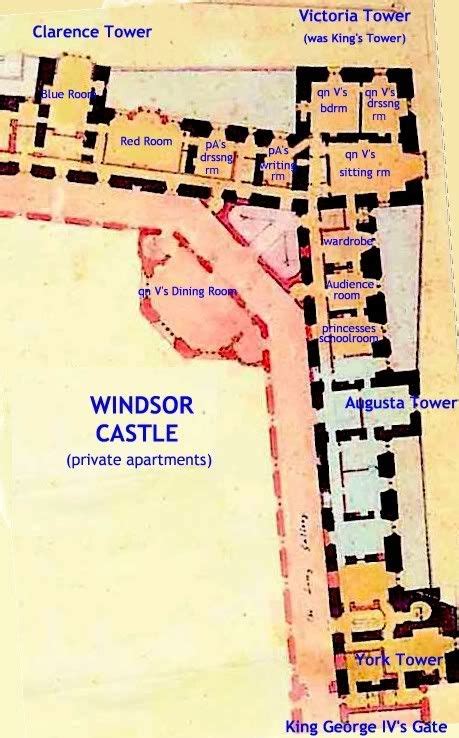 Windsor Castle Floor Plan : Windsor Castle. -- main floor. | Castle ...