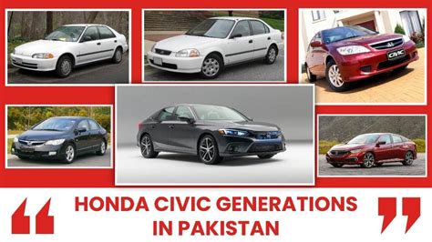 Honda Civic Generations in Pakistan - Wheels Buster