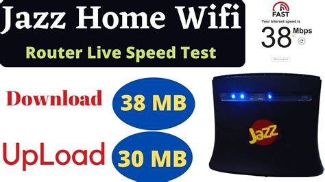 Jazz Home Wifi Router Live Speed Test || 38 MB Speed jazz 4g Device || By Abid Bhai - YouTube