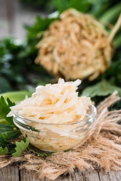 Premium Photo | Portion of celeriac salad