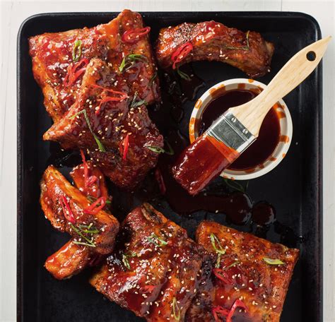 korean pork ribs with gochujang glaze - glebe kitchen