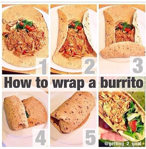 How to wrap a burrito Mexican Menu, Mexican Food Recipes, How To Make ...