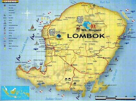 Map of Lombok ~ Lombok Property