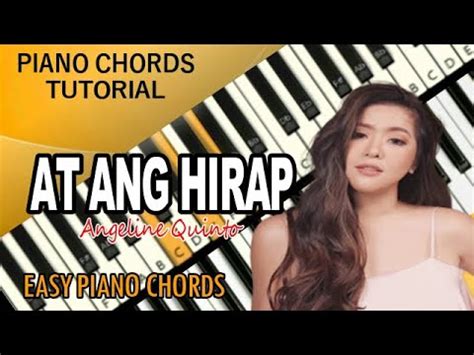 AT ANG HIRAP - Angeline Quinto - Piano Chords Tutorial - YouTube