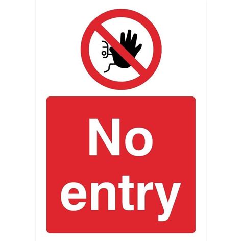 No Entry Sign-Safety & Warning Signs-The Sign Shed First Aid Tips, Online Signs, Exit Sign ...