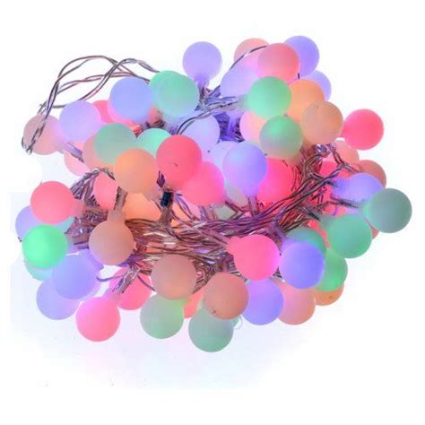 Cadena luces esferas opacas 100 LED Multicolor interior | venta online en HOLYART Interior ...