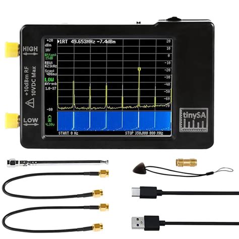 TinySA Spectrum Analyzers Tiny Frequency Analyzer 100KHz To 960MHz with ...