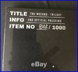 The Weeknd Trilogy Vinyl Box Set 5 Year Anniversary Limited Edition ...