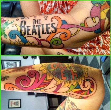 beatles tattoo #beatles #sleeve #colortattoo | Beatles tattoos, Tattoo font for men, Best tattoo ...