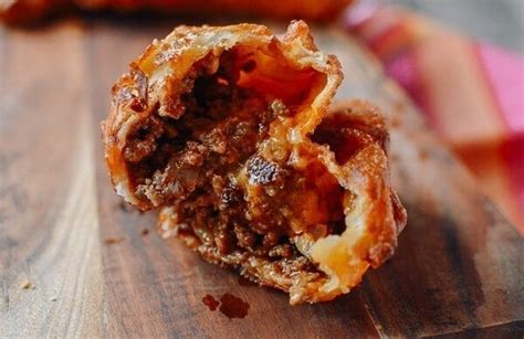 A Beef & Cheese Empanada Recipe: Baked or Fried - The Woks of Life