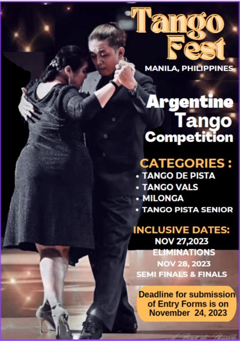 Tango Fest 2023 Argentine Tango Competition - Argentine Tango Philippines