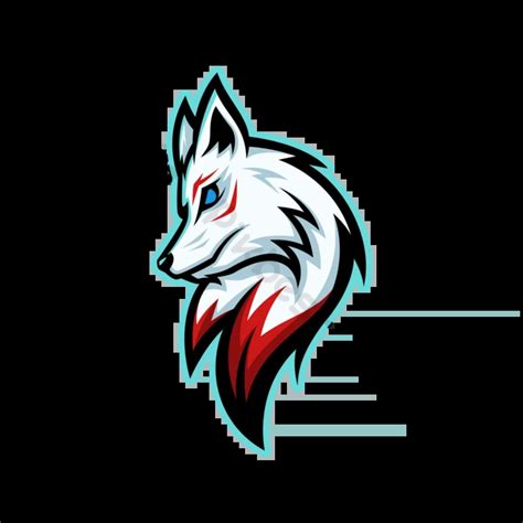 White Fox Mascot Logo Vector Illustration Design-animals Esport | AI ...