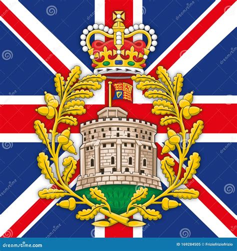 United Kingdom, Year 2020 - Windsor Family Coat of Arms, Editorial Image - Illustration of ...