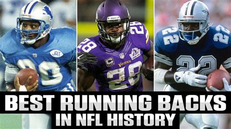 NFL Top 10 Best Running Backs Ever - SOG Sports