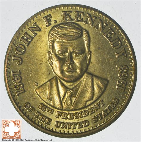 John F. Kennedy 1961-1963 35th President Of The United States Token | Property Room