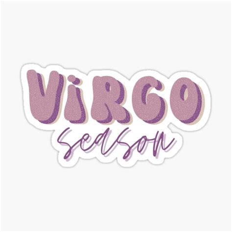 "Virgo season zodiac sign aesthetic quote" Sticker for Sale by ...