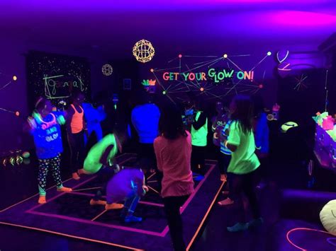 Glow Dance Birthday Party | Kara's Party Ideas | Dance party birthday ...