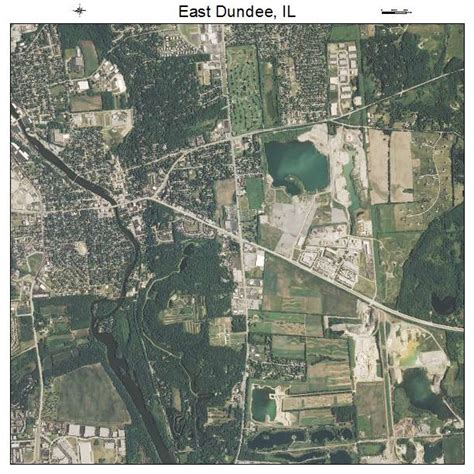 Aerial Photography Map of East Dundee, IL Illinois