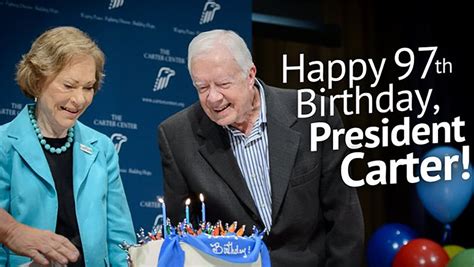 Oldest living U.S. President Jimmy Carter celebrates his 97th birthday