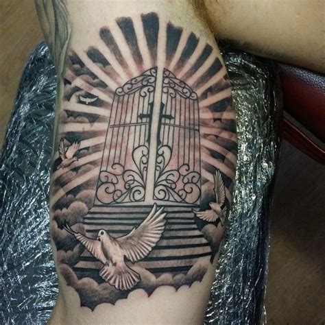 heavenly gates tattoos - Google Search Stairway To Heaven Tattoo, Gates Of Heaven Tattoo, Heaven ...