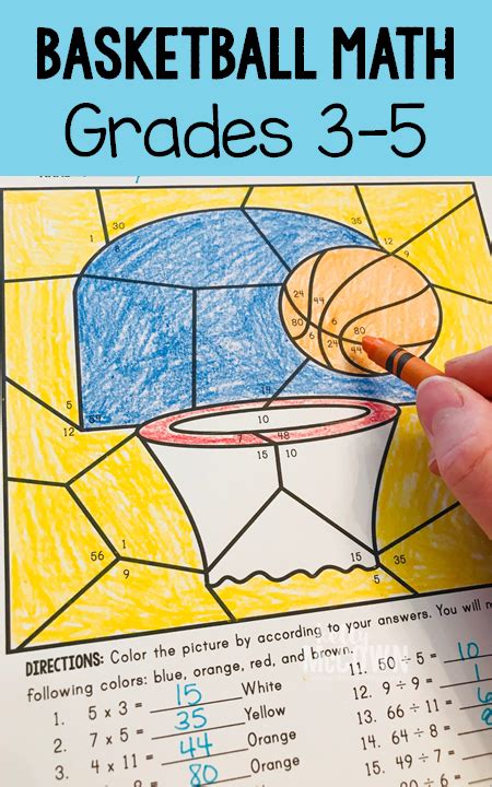 My students enjoy Basketball Math activities! March Madness Math for ...