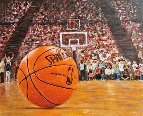 Basketball Ball Painting Painting by Larisa Raevskaia