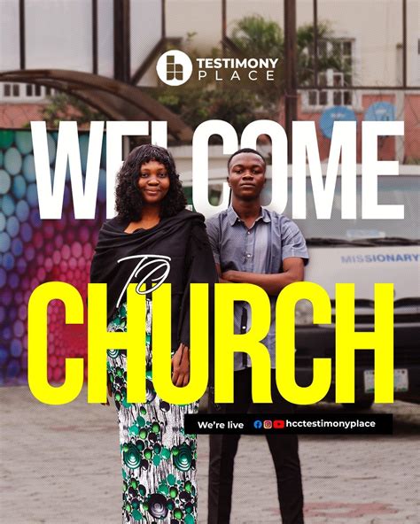 Welcome to church Poster in 2024 | Church graphic design, Church media ...
