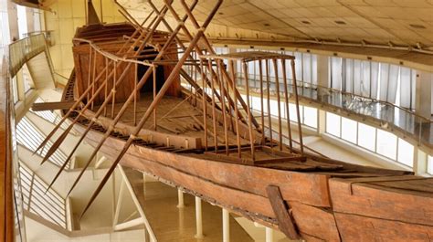 The first Khufu boat was dismantled in preparation for its ...