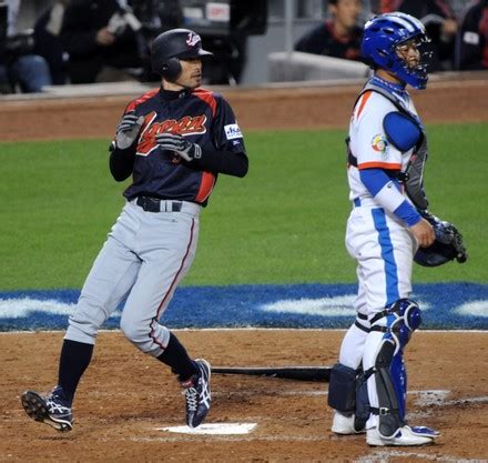 Team Japans Ichiro Suzuki Crosses Plate Editorial Stock Photo - Stock ...