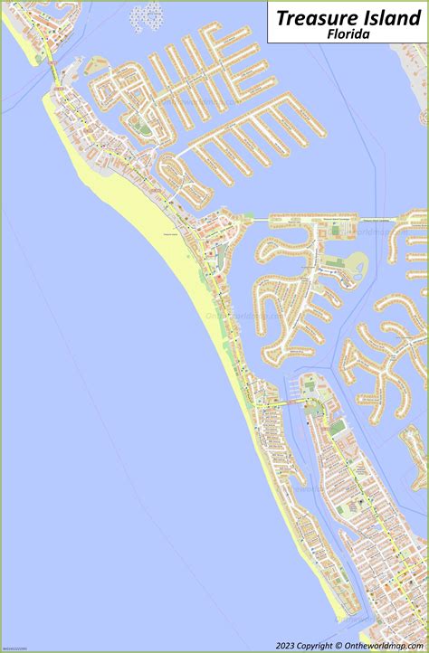 Treasure Island Map | Florida, U.S. | Detailed Maps of Treasure Island