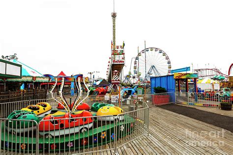 Funtown Pier Rides at Seaside Heights in New Jersey Photograph by John ...