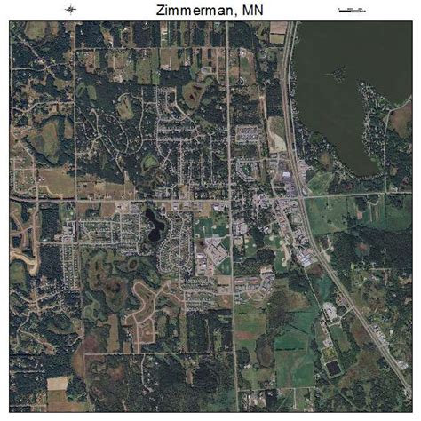 Aerial Photography Map of Zimmerman, MN Minnesota